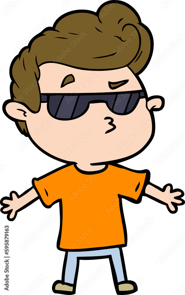 cartoon cool guy cartoon cool guy