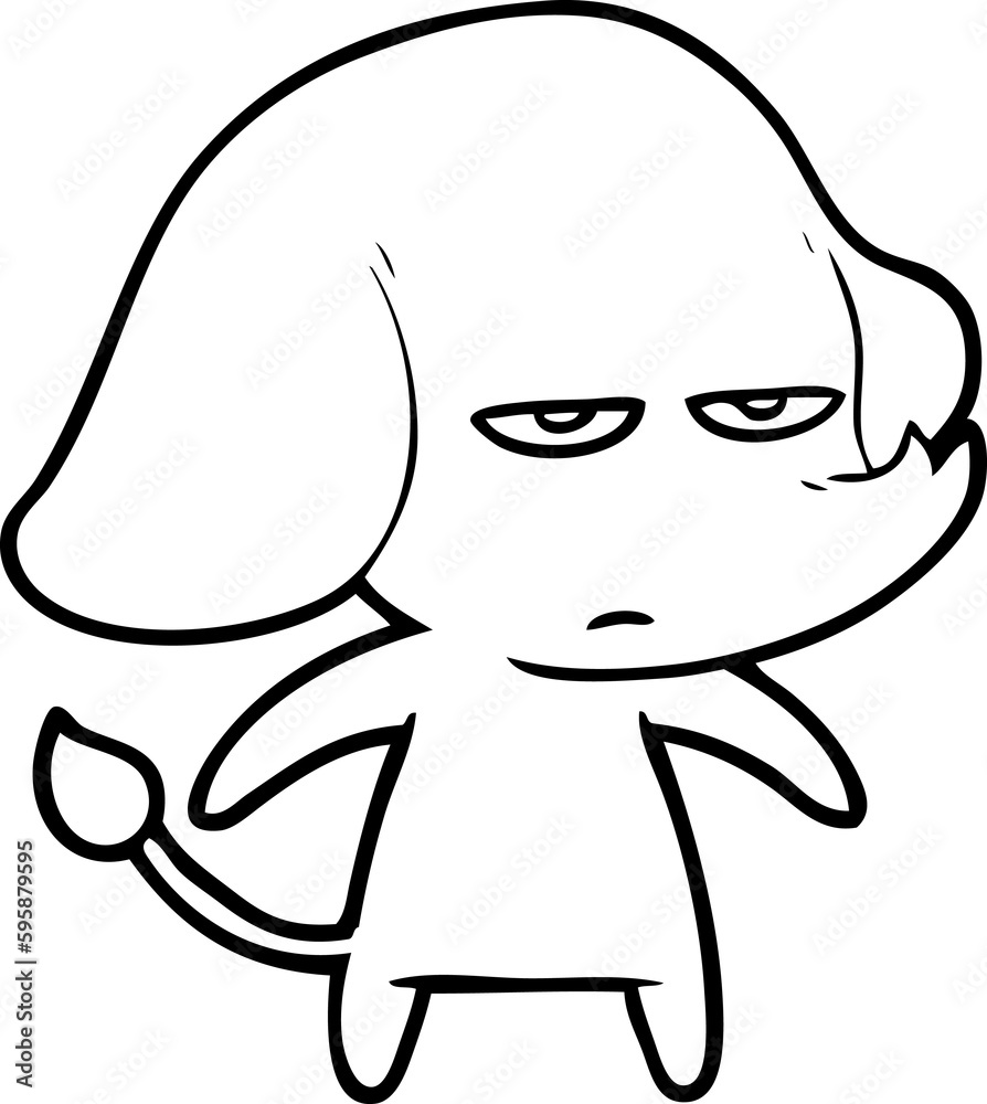 annoyed cartoon elephant annoyed cartoon elephant