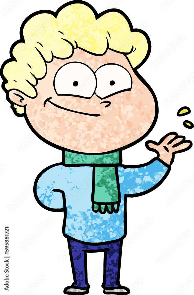 cartoon happy man cartoon happy man
