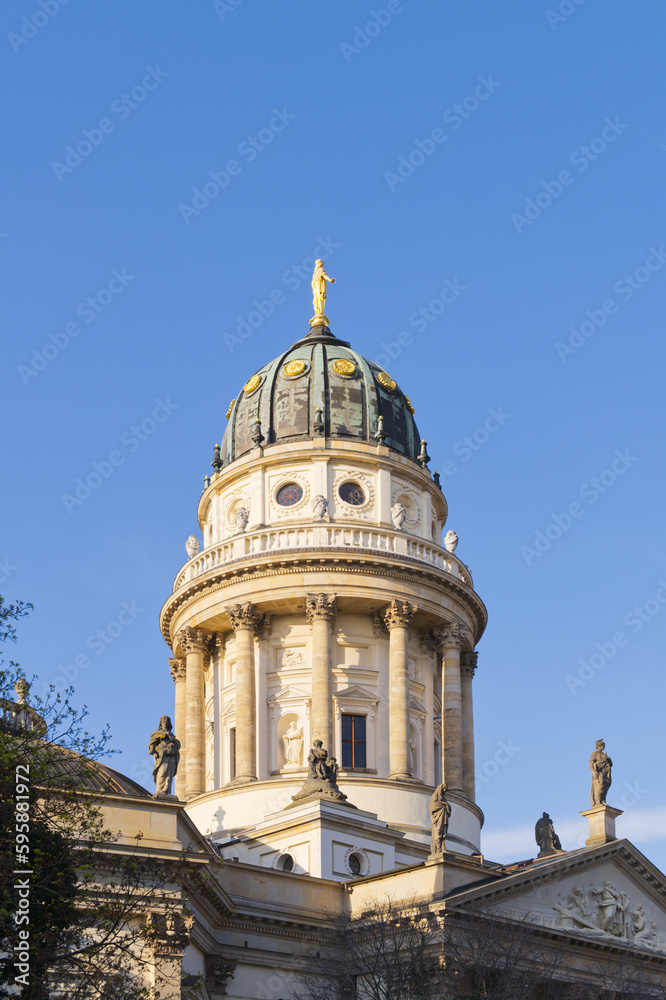 „Neue Kirche Deutscher Dom“ tower in Berlin Germany Europe