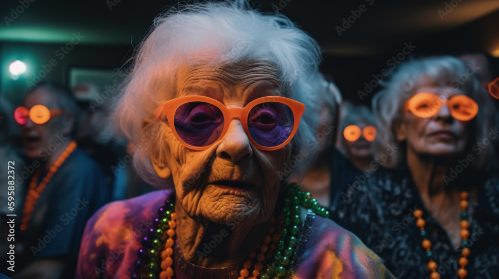 Party at the Nursing Home created with generative AI technology Party at the Nursing Home created with generative AI technology