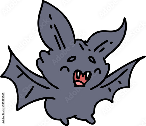 cartoon of a super cute halloween bat