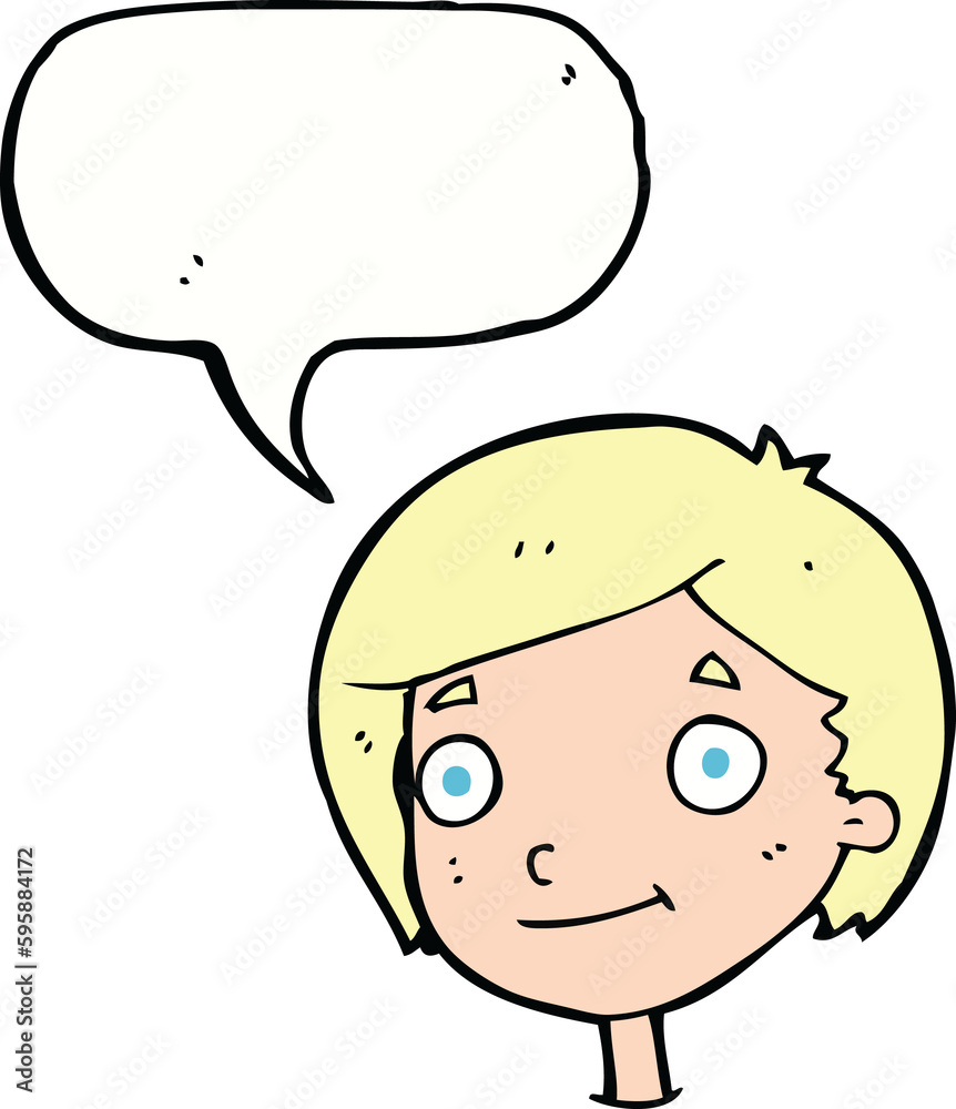 cartoon happy boy with speech bubble cartoon happy boy with speech bubble