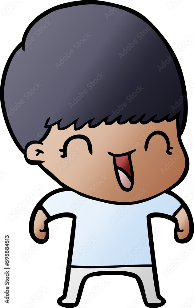 happy cartoon boy happy cartoon boy