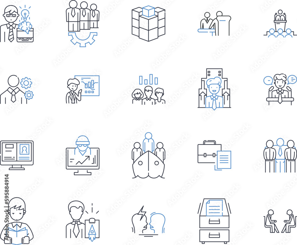 Public service line icons collection. Civic, Outreach, Community, Philanthropic, Activism, Aid, Assistance vector and linear illustration. Charity,Humanity,Welfare outline signs set