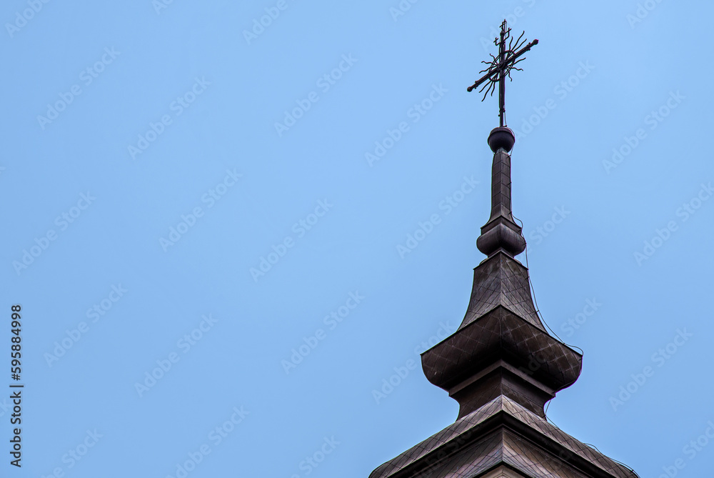 General view and architectural details of the baroque Roman Catholic church of St. Agnes built in 1924 in Goniadz, Podlasie, Poland. General view and architectural details of the baroque Roman Catholic church of St. Agnes built in 1924 in Goniadz, Podlasie, Poland.