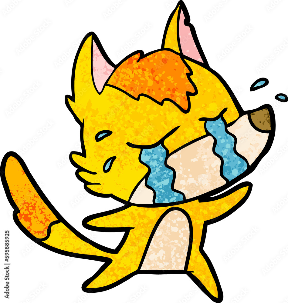 Fototapeta premium fox cartoon character