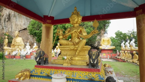 Buddhist statue in the temple, Thailand, Malaysia