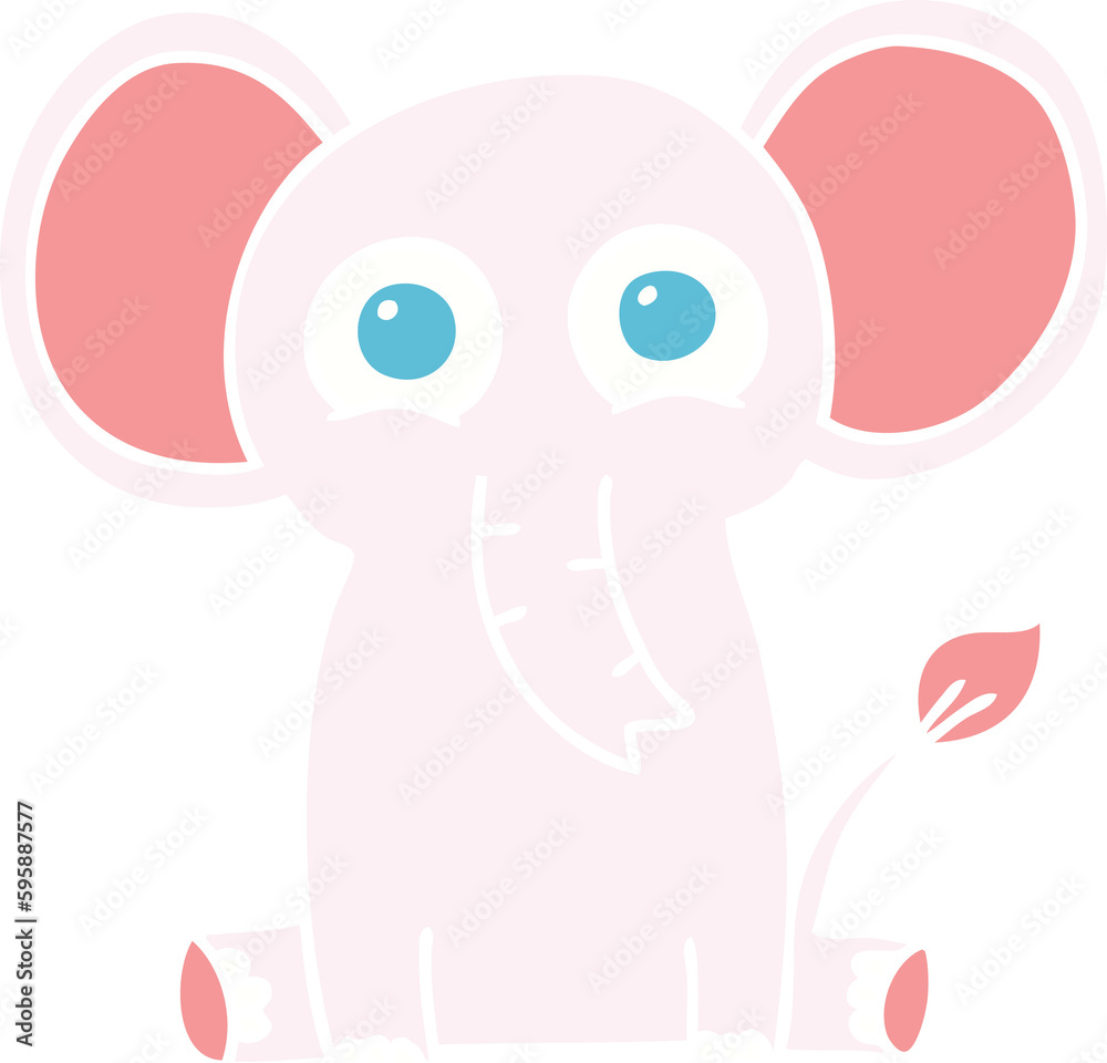 hand drawn quirky cartoon elephant hand drawn quirky cartoon elephant