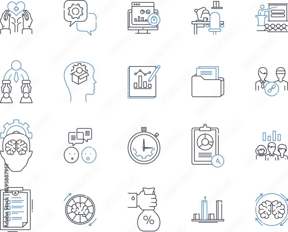 Peer-to-peer lending line icons collection. Investment, Crowdfunding, Borrowing, Lending, Alternative, Marketplace, Prosperity vector and linear illustration. Fundraising,Debt,Finance outline signs