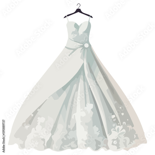 wedding dress illustration