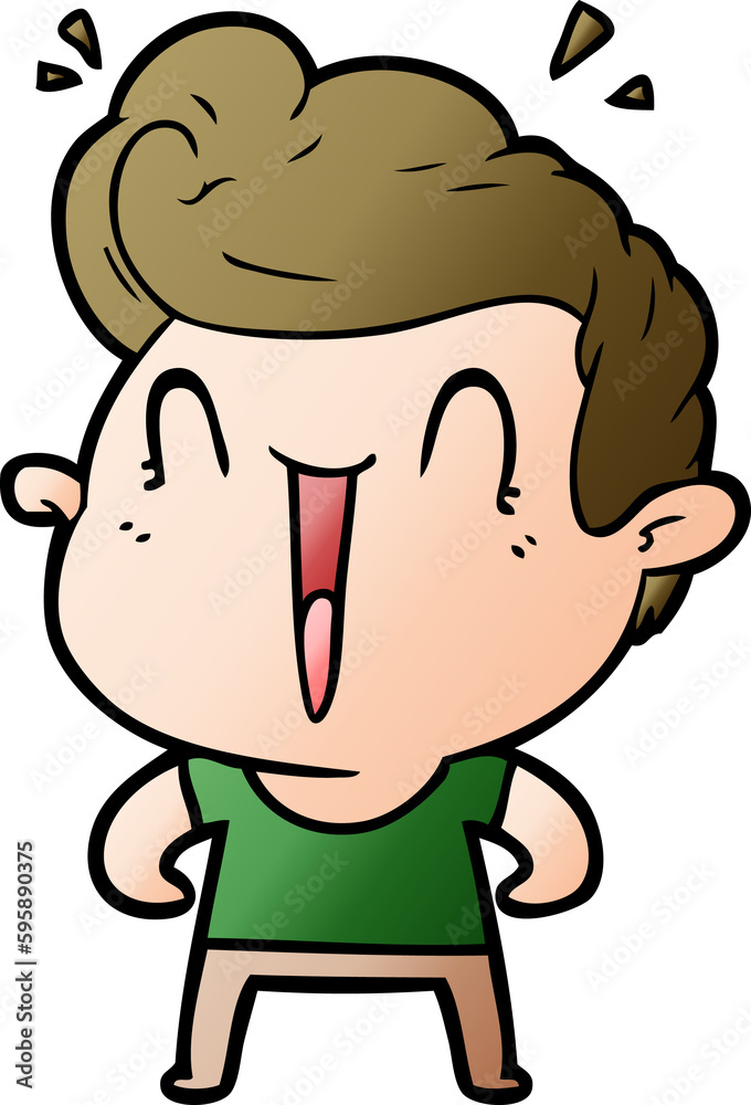 cartoon happy man cartoon happy man