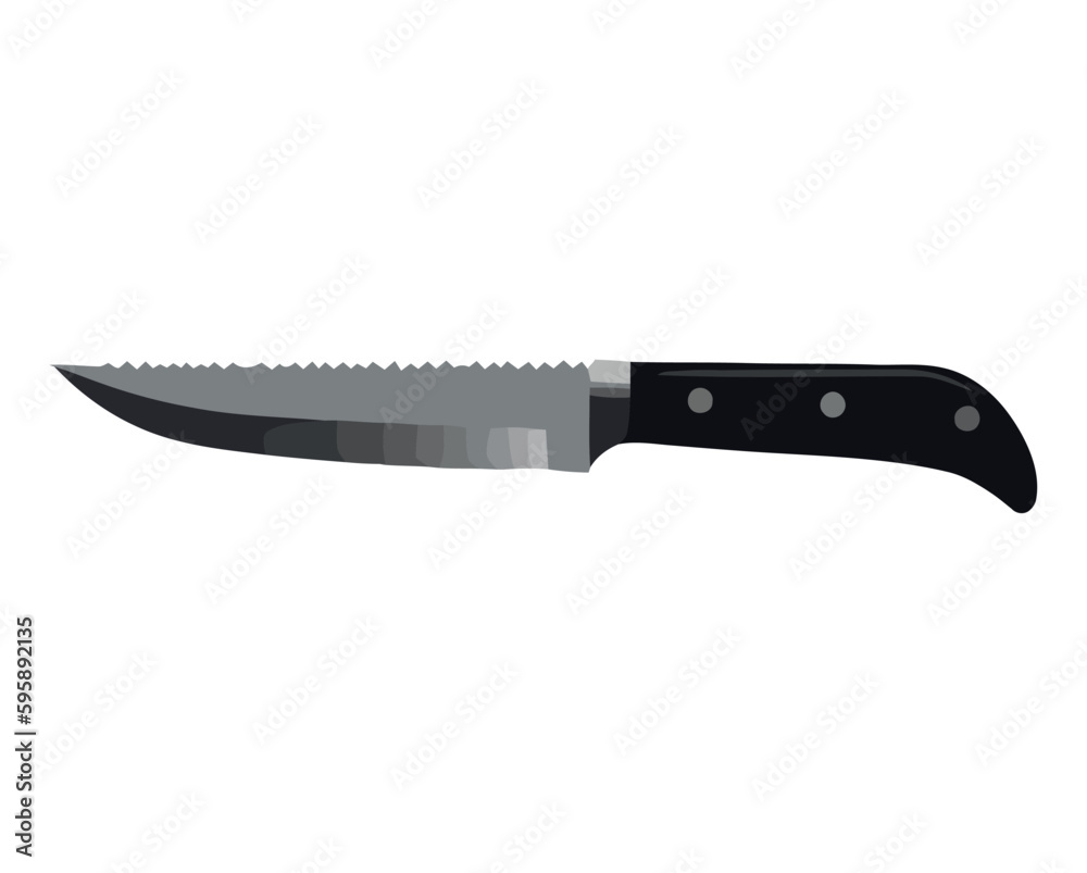 Sharp steel blade handle of metallic kitchen knife Sharp steel blade handle of metallic kitchen knife