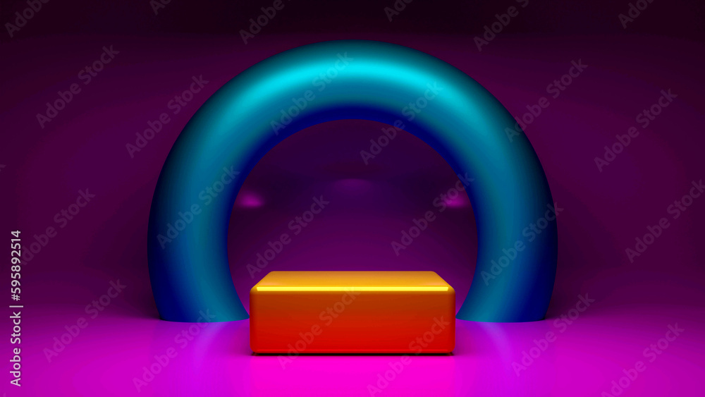 3d rendering image illustration of empty space podium display for product mockup background 3d rendering image illustration of empty space podium display for product mockup background