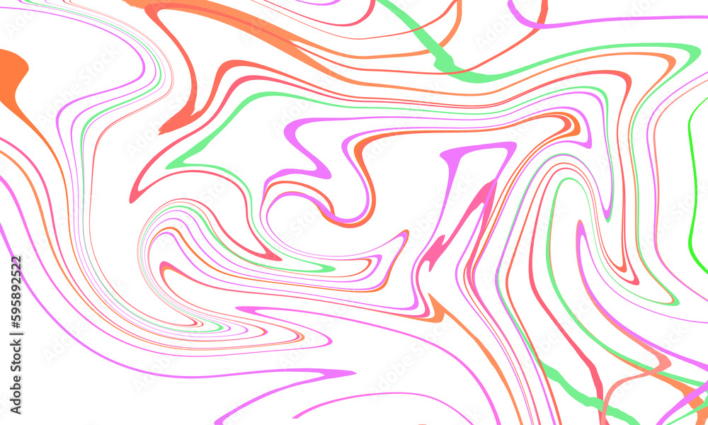  Multi-colored jagged line images blending 