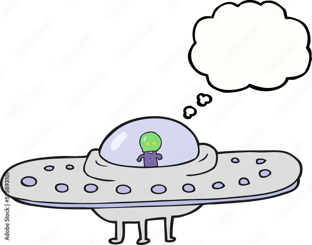 freehand drawn thought bubble cartoon flying saucer freehand drawn thought bubble cartoon flying saucer