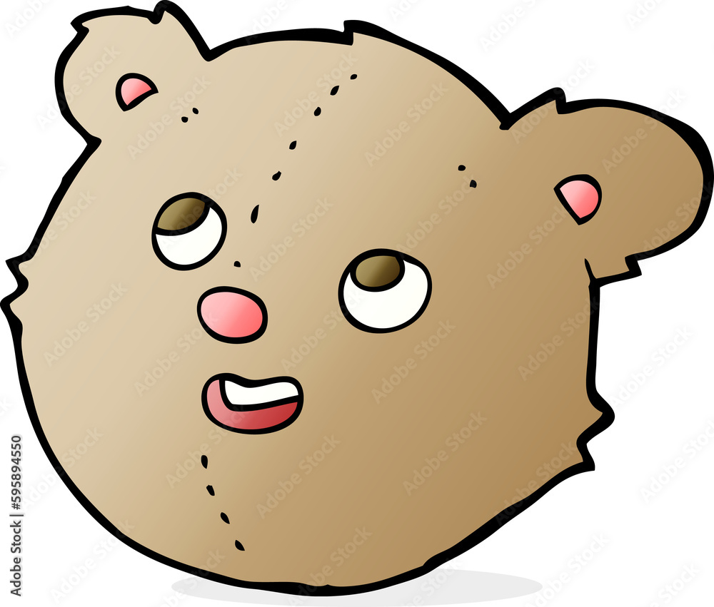 cartoon teddy bear head cartoon teddy bear head