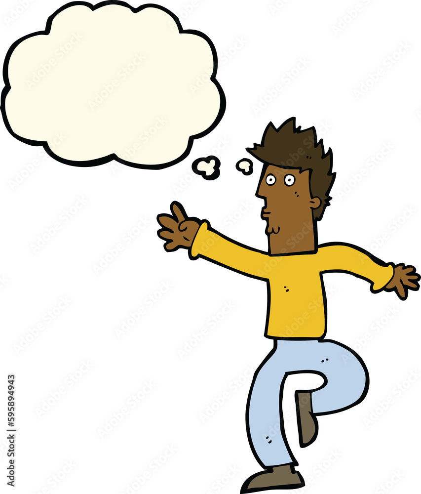 cartoon urgent man with thought bubble cartoon urgent man with thought bubble