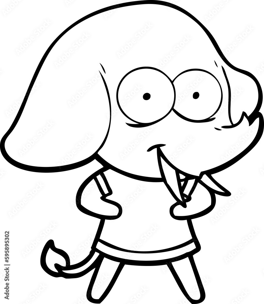 happy cartoon elephant happy cartoon elephant