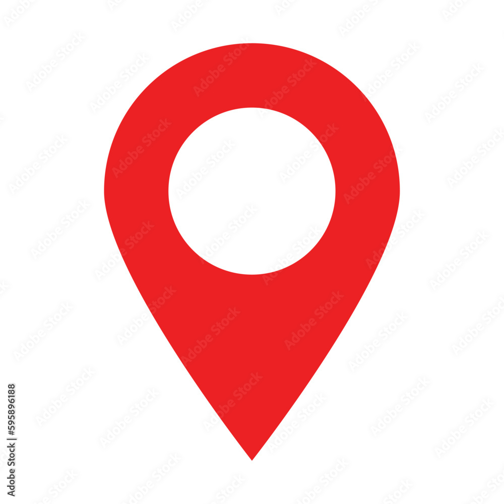 Red pin icon. Modern map marker. Symbol for website design, logo, app, UI. Vector illustration, EPS10 Red pin icon. Modern map marker. Symbol for website design, logo, app, UI. Vector illustration, EPS10