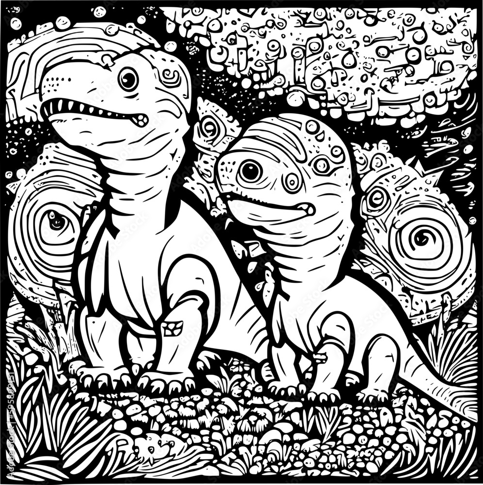illustration of a dinosaur illustration of a dinosaur