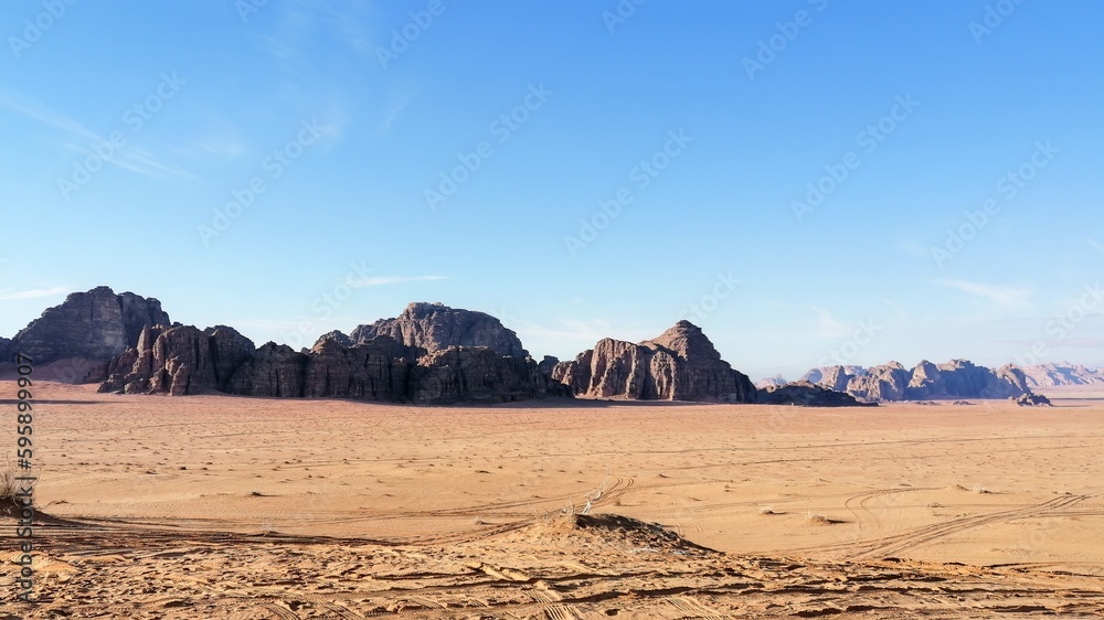 With a caravan in the Wadi Rum desert, Jordan
With a caravan in the Wadi Rum desert, Jordan