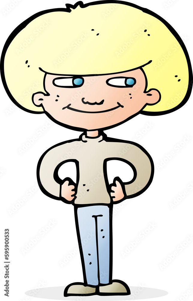 cartoon boy with hands on hips cartoon boy with hands on hips