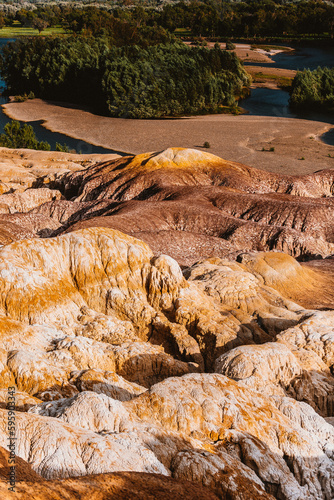 Xinjiang Colorful Beach(wucaitan),five color beach national park,xinjiang.China photo