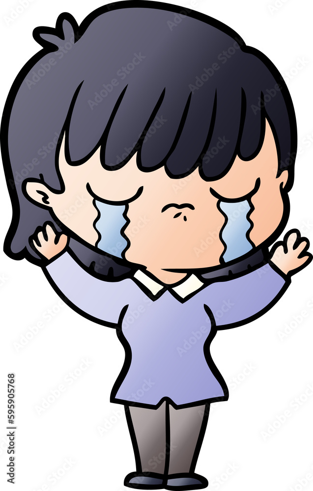 cartoon woman crying cartoon woman crying