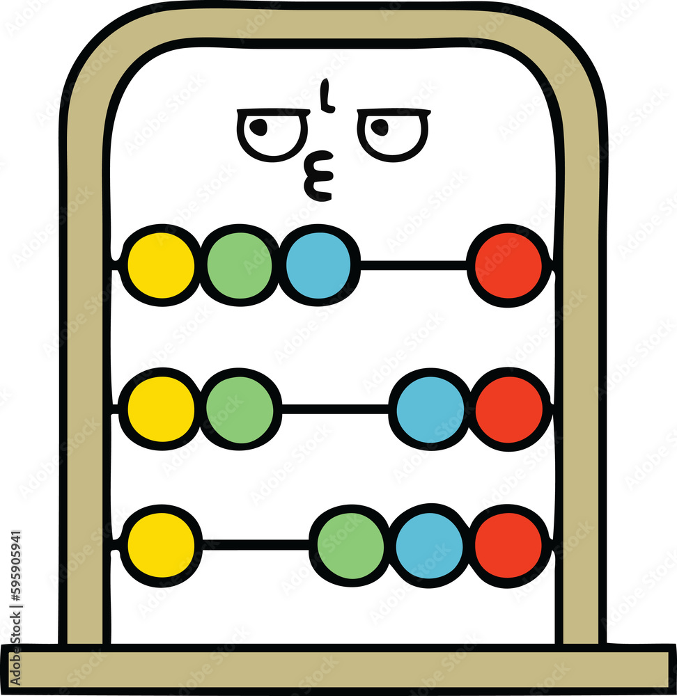 cute cartoon of a abacus cute cartoon of a abacus