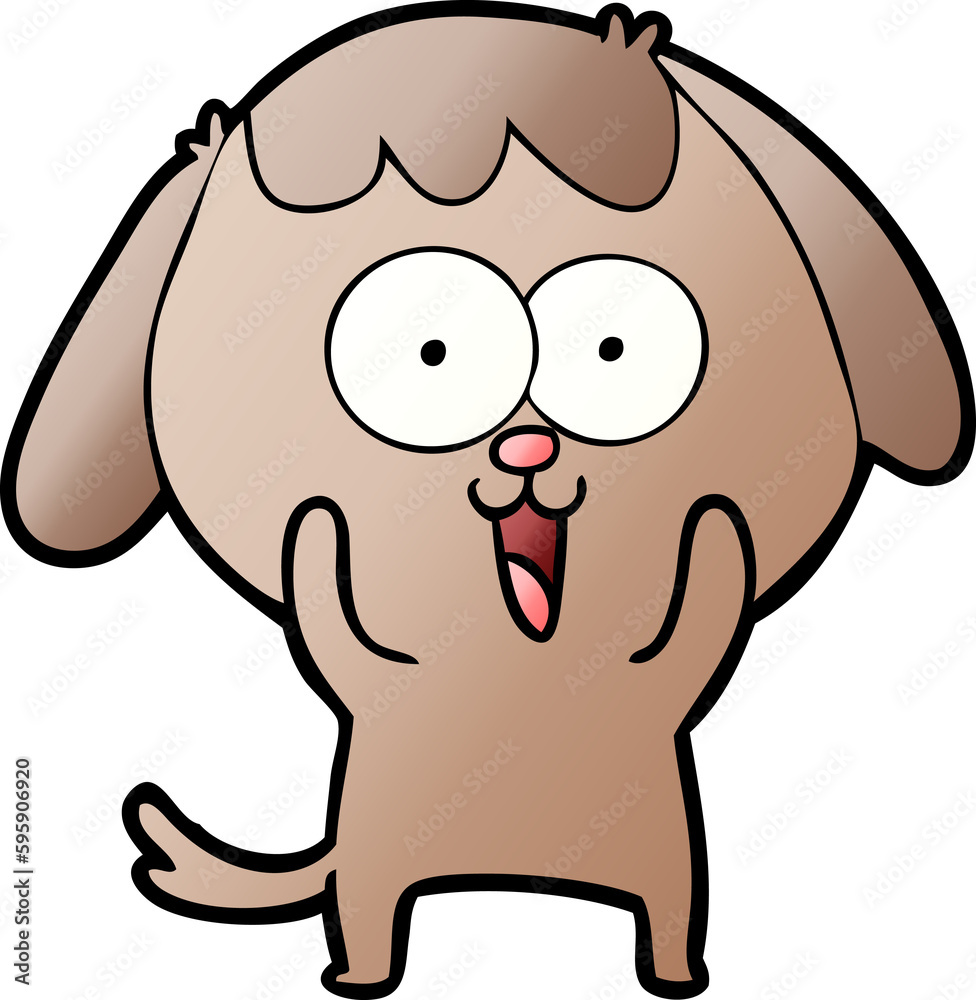 Obraz premium cute cartoon dog