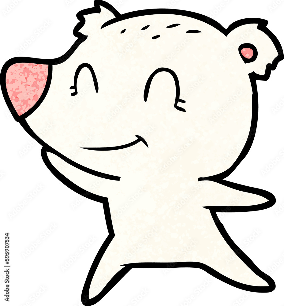 Obraz premium polar bear cartoon
