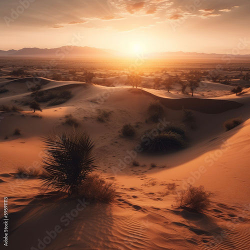 sunset on the beach