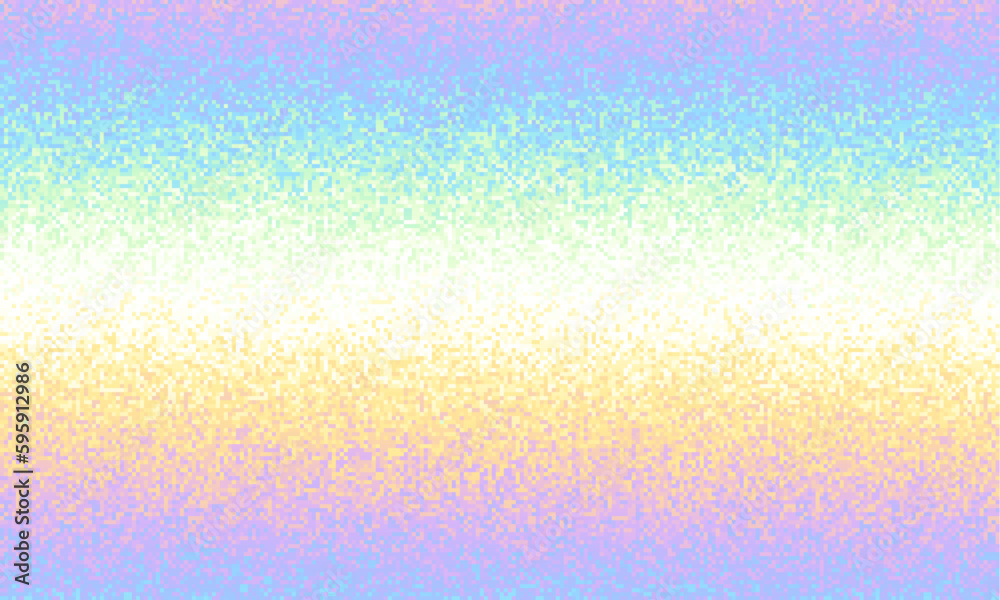 Pattern of a random small dots. Noise gradient background. Horizontal vector image