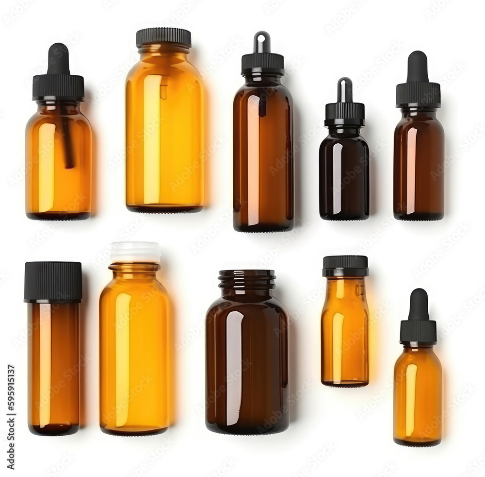 Glass bottles for cosmetics