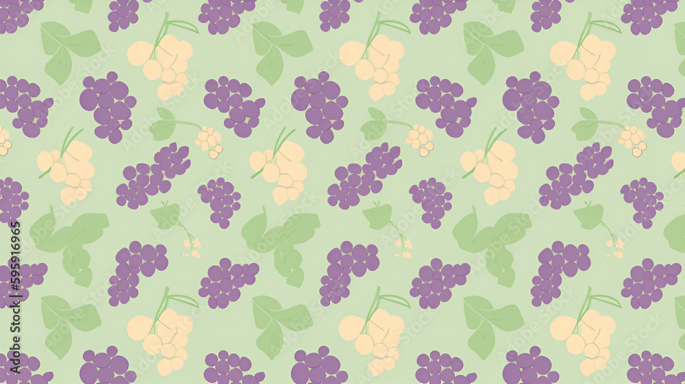 Grapes and leaves Wallpaper Background | Generative AI Grapes and leaves Wallpaper Background | Generative AI