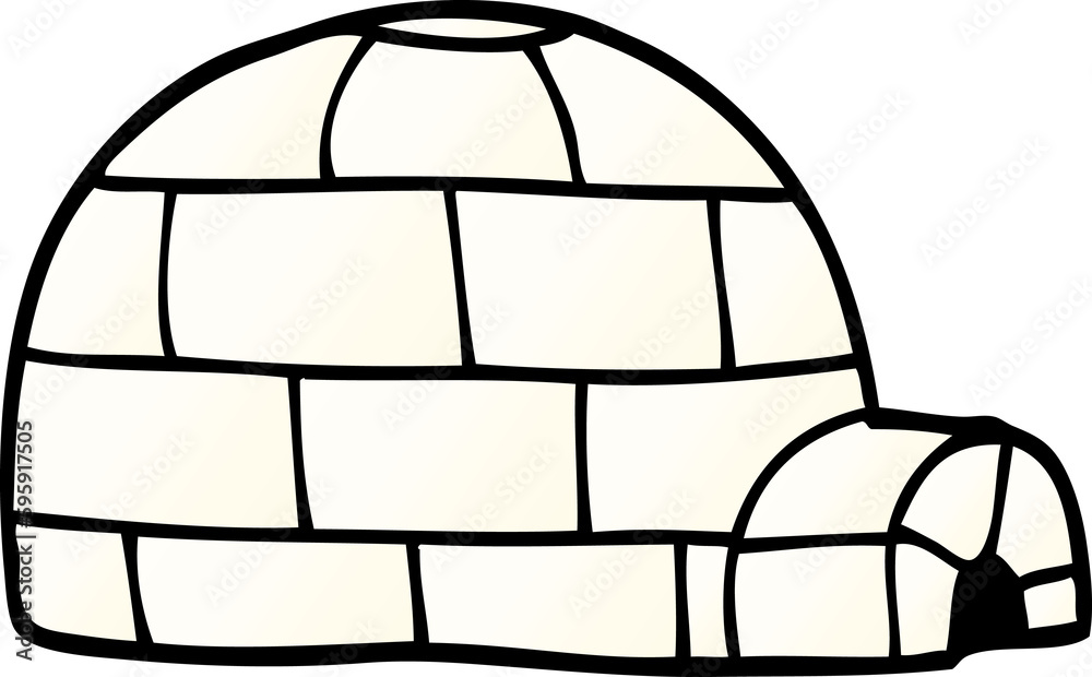 cartoon doodle ice igloo cartoon doodle ice igloo