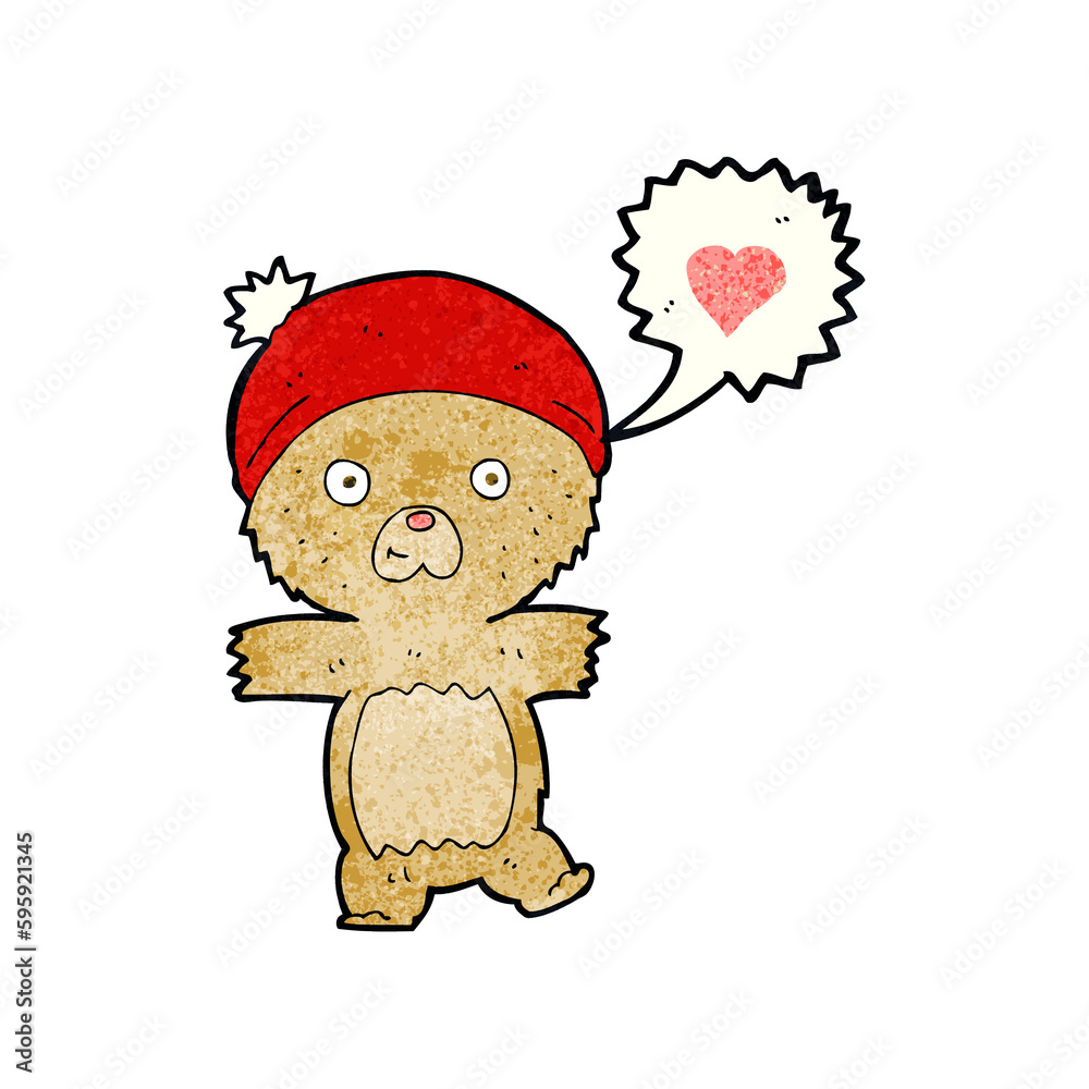 cartoon bear in hat cartoon bear in hat