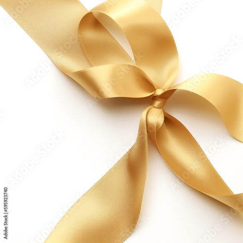 Rubans de satin doré