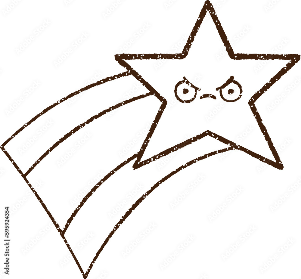Star Charcoal Drawing Star Charcoal Drawing