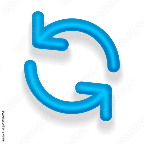 Update Icon. 3d Vector Illustration.