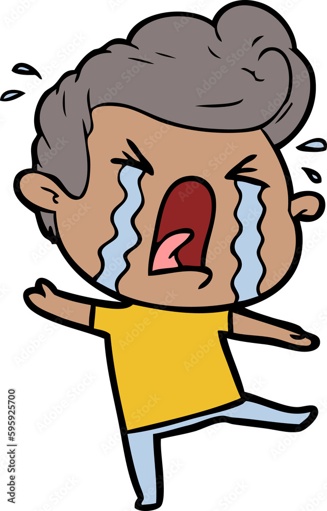 cartoon crying man cartoon crying man