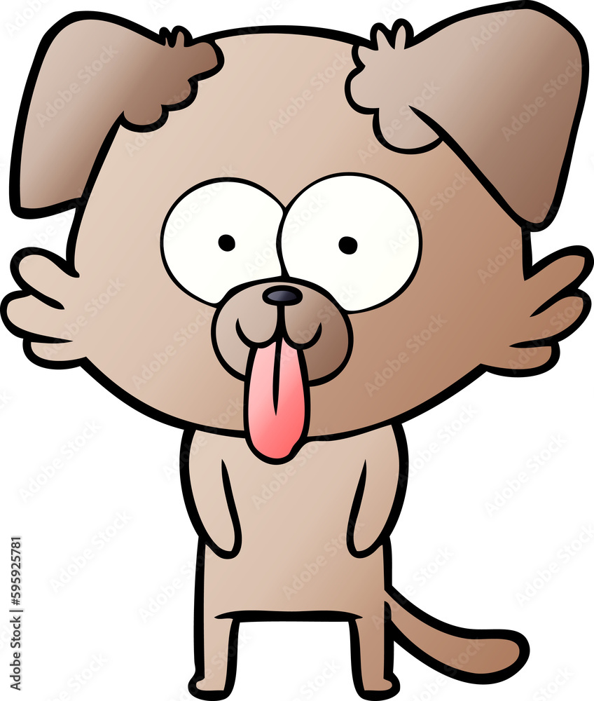 cartoon dog with tongue sticking out cartoon dog with tongue sticking out