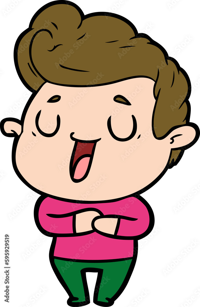 happy cartoon man happy cartoon man