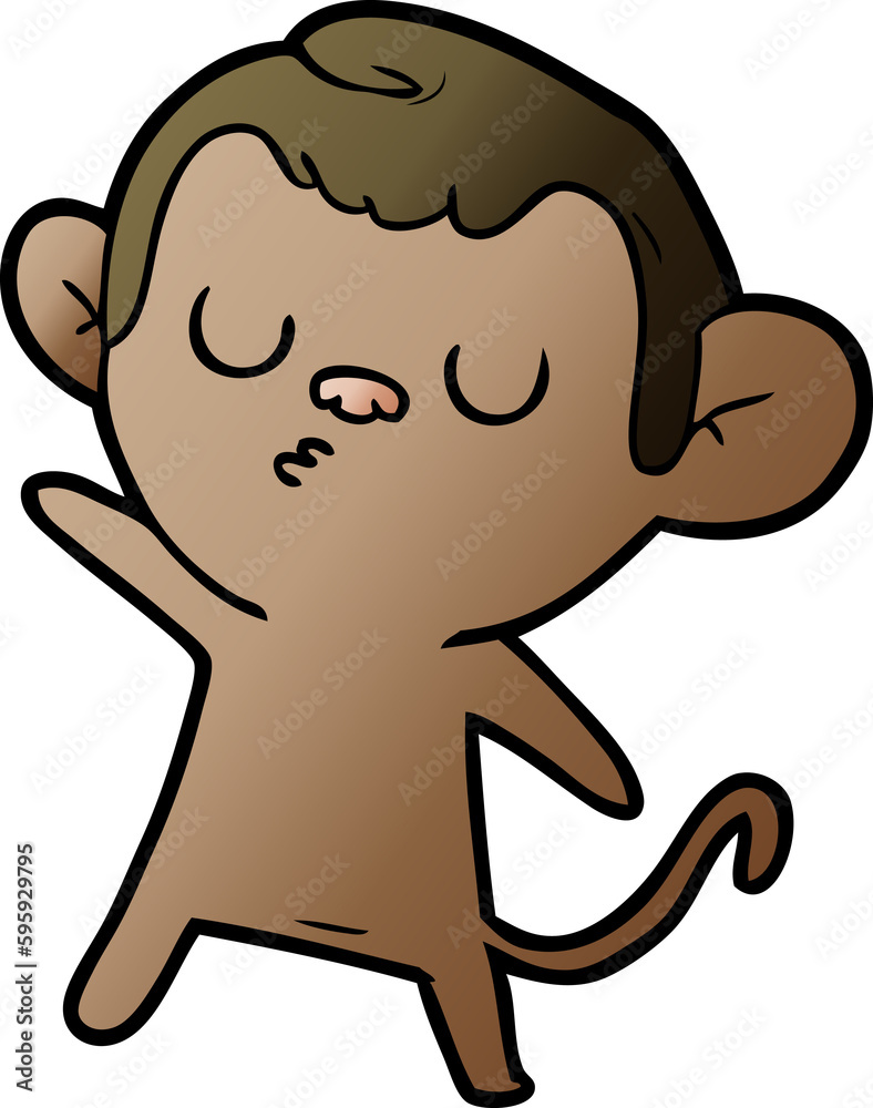cartoon monkey cartoon monkey