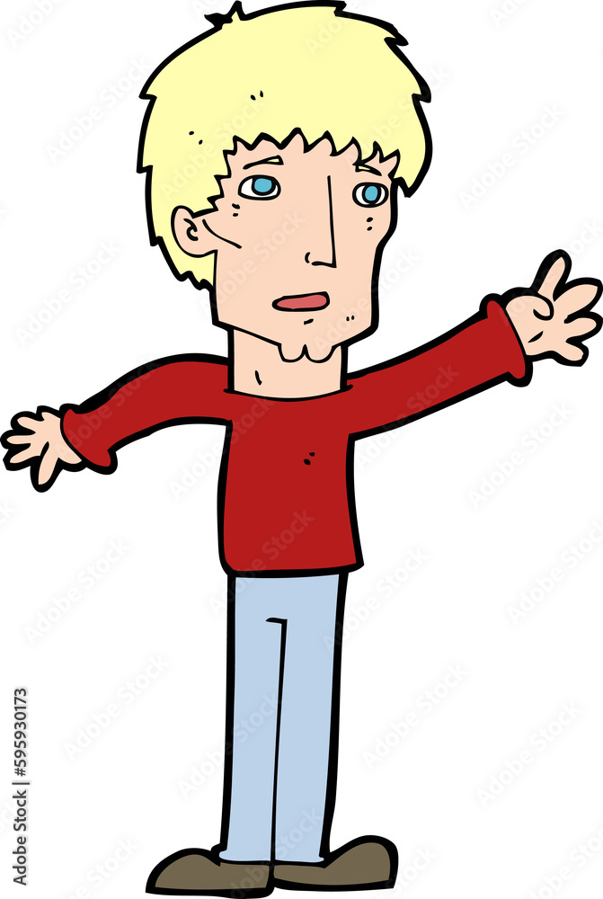 cartoon worried man reaching out cartoon worried man reaching out