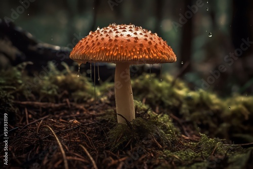Magic mushroom. Generative AI