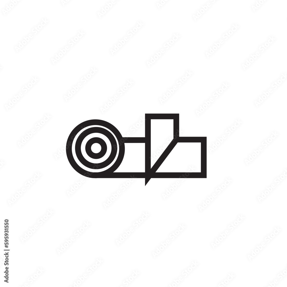 Sewing Tailoring Tape Outline Icon Sewing Tailoring Tape Outline Icon