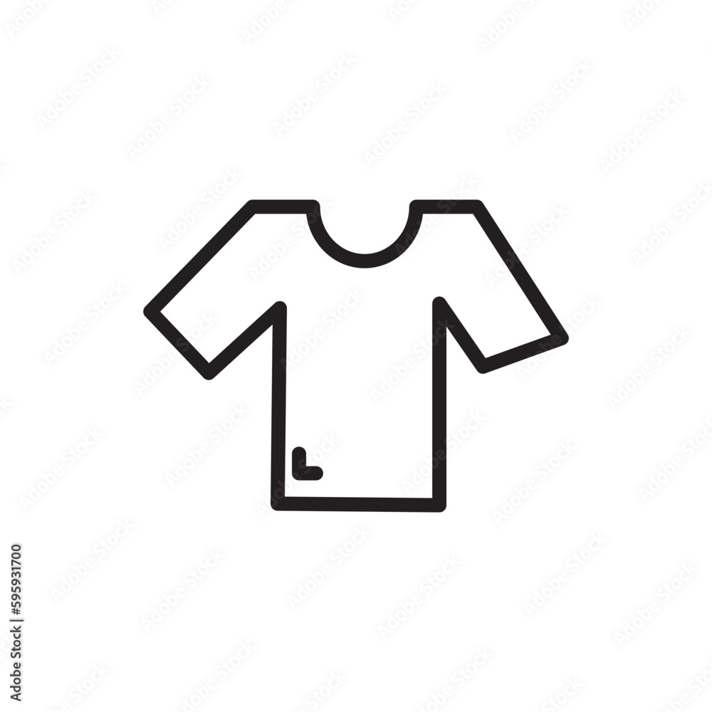 Tshirt Clothes Fashion Outline Icon Tshirt Clothes Fashion Outline Icon