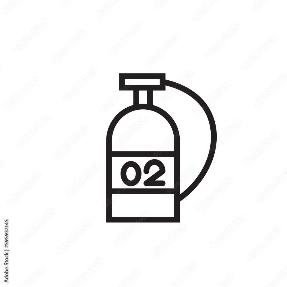 Diver Diving Oxigen Outline Icon Diver Diving Oxigen Outline Icon
